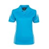 Aqua White Ladies Bell Polo
